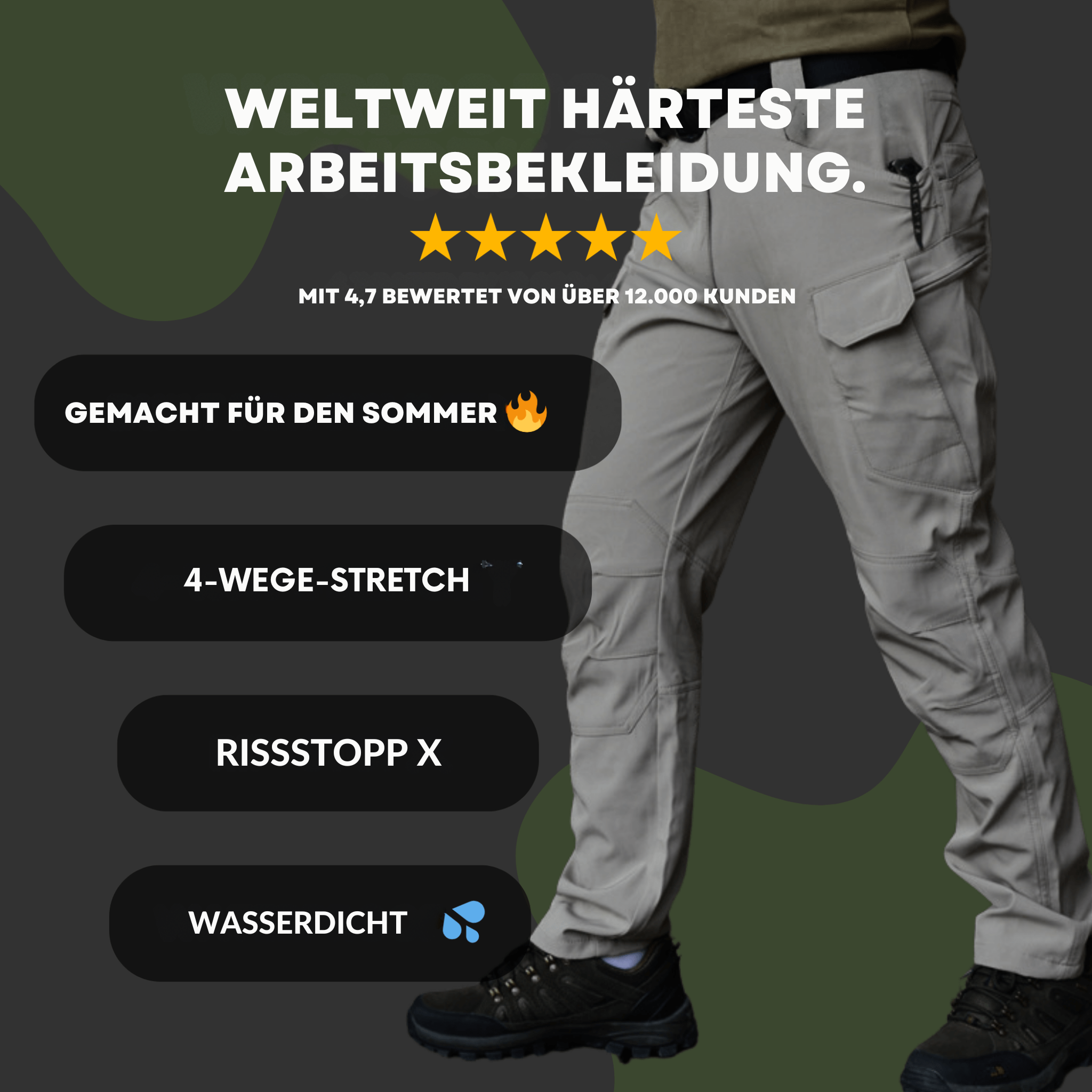 Sommerpaket: Ultraflex Arbeitshose & Shorts im Bundle