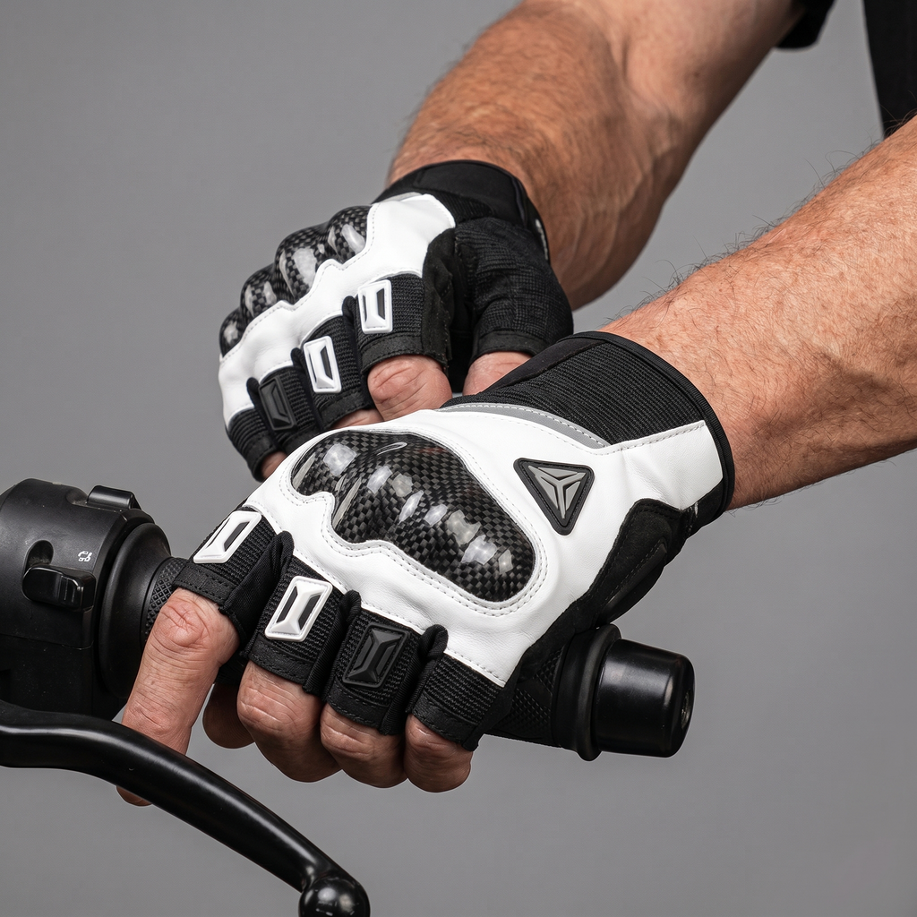 Breathable Fingerless Riding Gloves