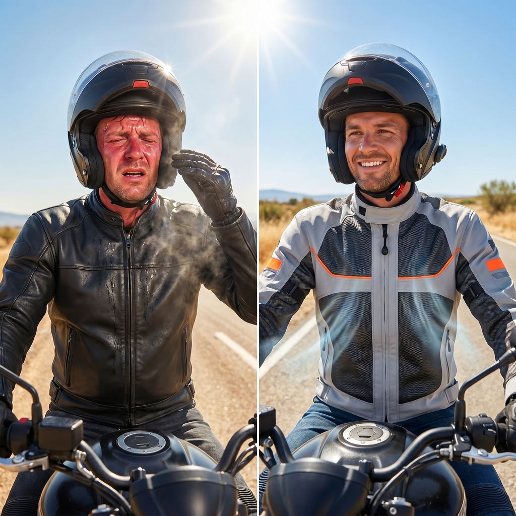 Blouson de moto respirant