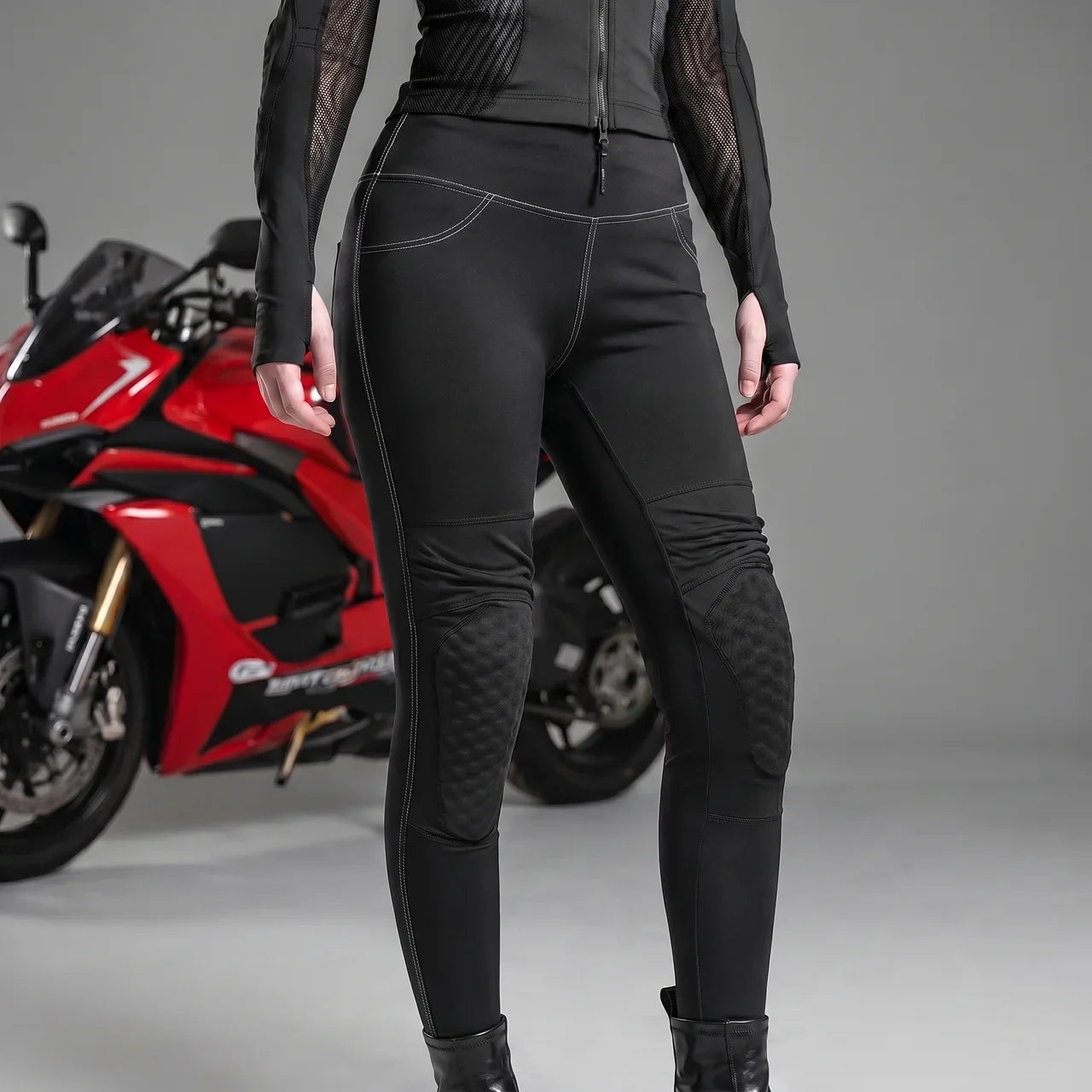Women’s High Waist Armored Riding Pants