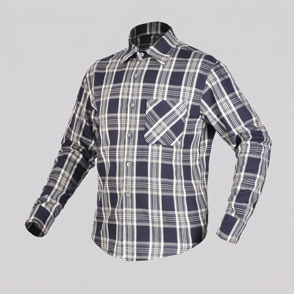 Plaid Protective Biker Shirt