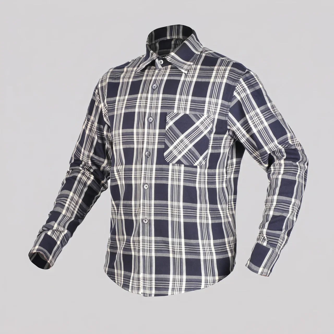 Plaid Protective Biker Shirt