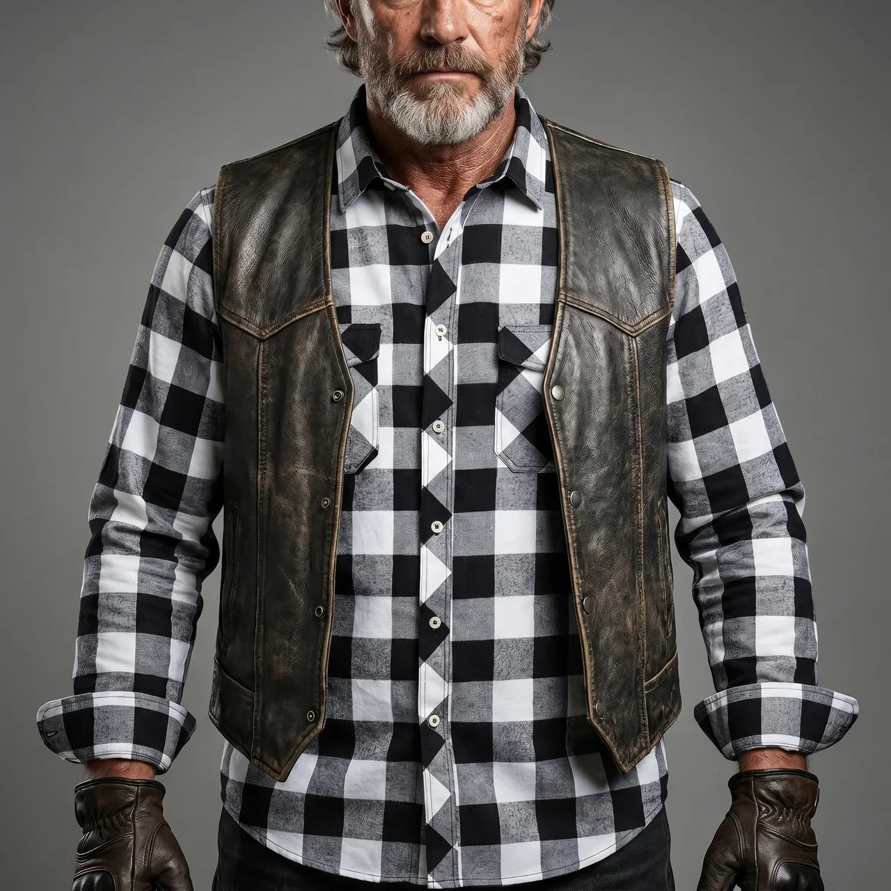 Plaid Motorcycle Shirt