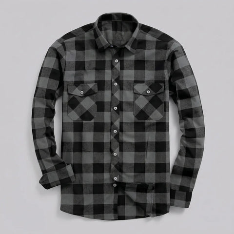 EKON Plaid Motorcycle Shirt