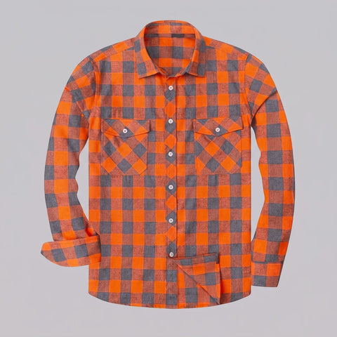 EKON Plaid Motorcycle Shirt