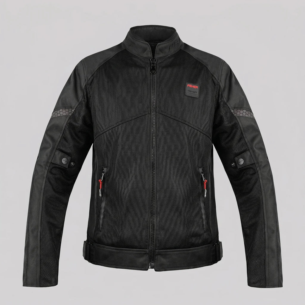 Blouson moto respirant de protection en maille