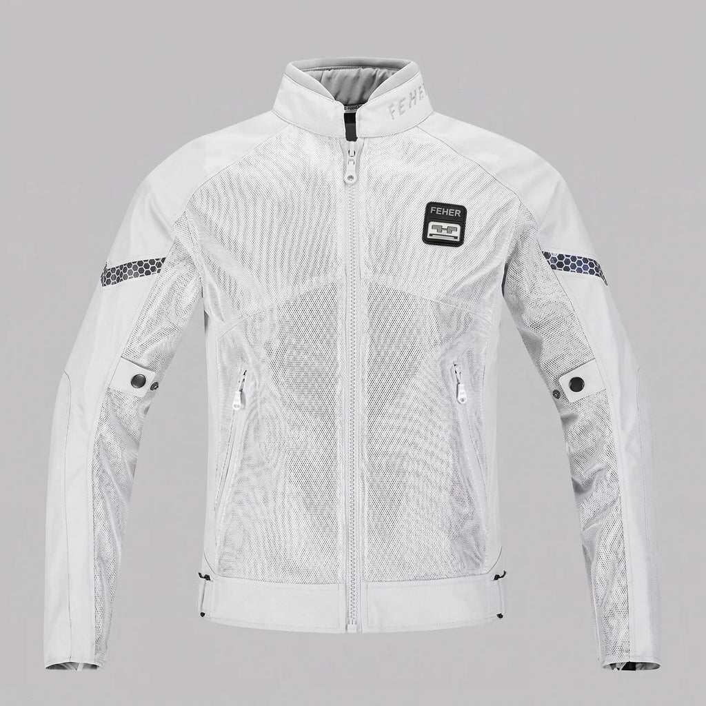 Blouson moto respirant de protection en maille