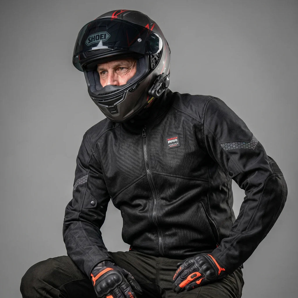 Blouson moto respirant de protection en maille