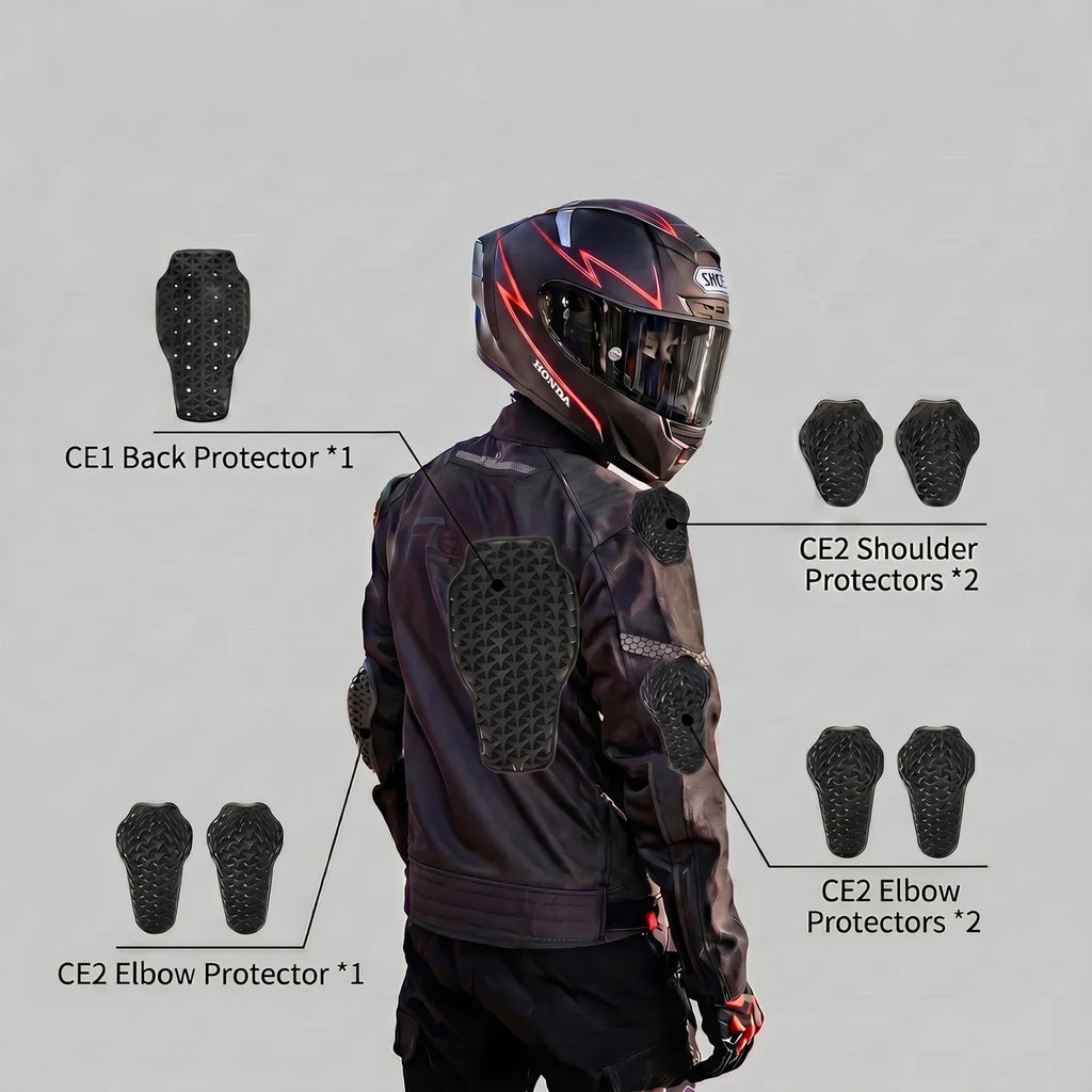 Blouson moto respirant de protection en maille