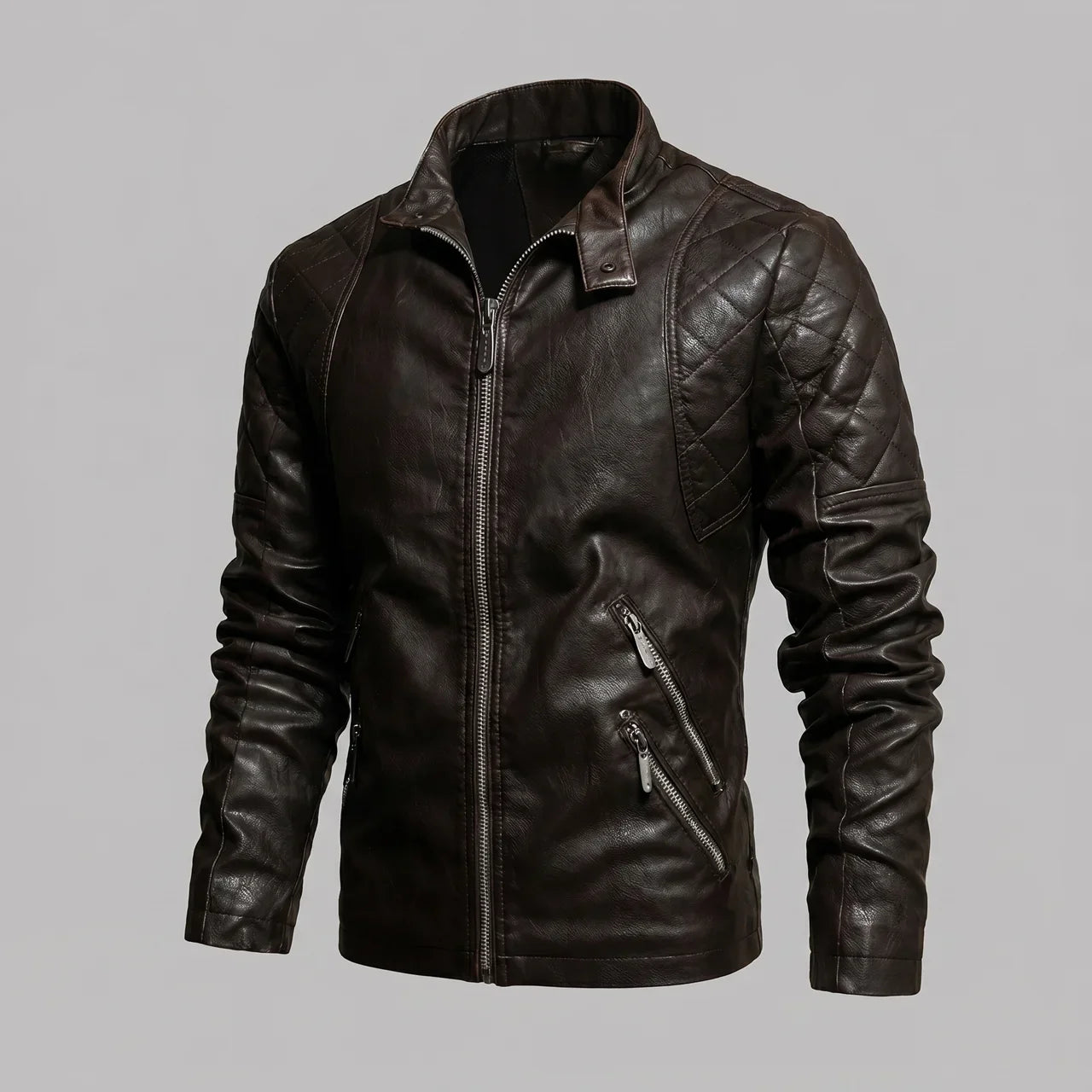 Quilted Vintage Moto Jacket