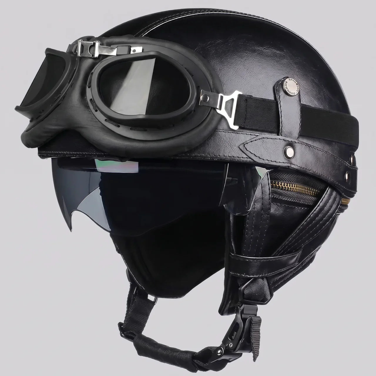 Aviator Visor Half Helmet