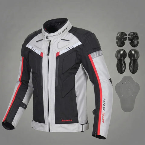 EKON Men’s Reinforced Waterproof Motorcycle Jacket